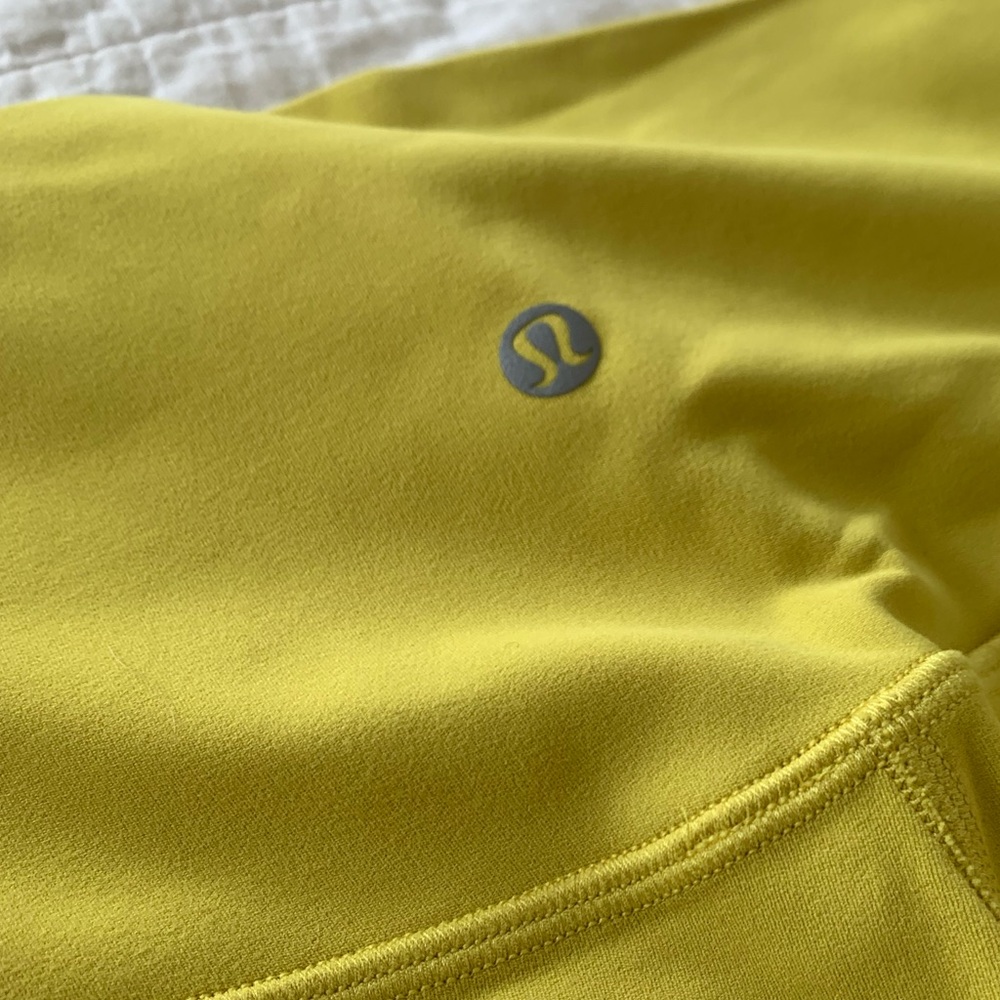 lululemon full length thick high waisted leggings - hidden pocket - sz 2